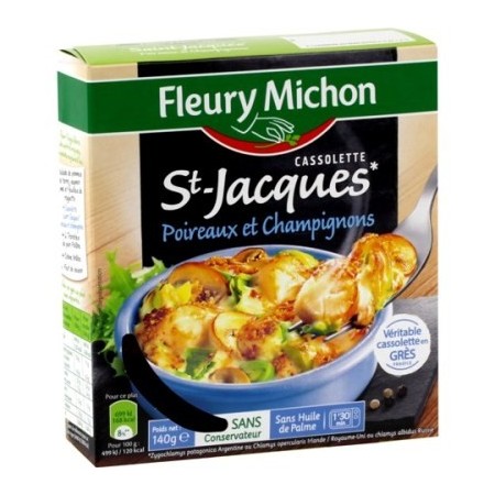 Cassolette St-Jacques* Poireaux et champignons